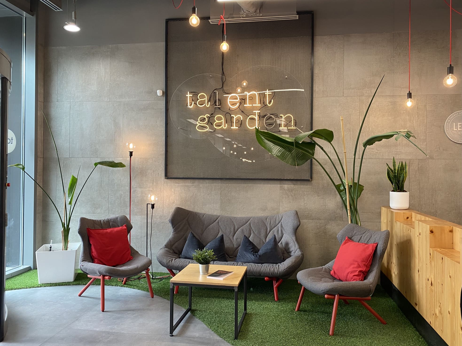 Glass building full of natural light at Talent Garden Barcelona